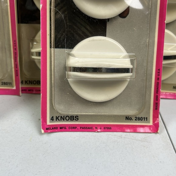 6 Vintage Melard Replacement Stove Knobs‎ 4 Packs No. 28011 NOS - Picture 2 of 4